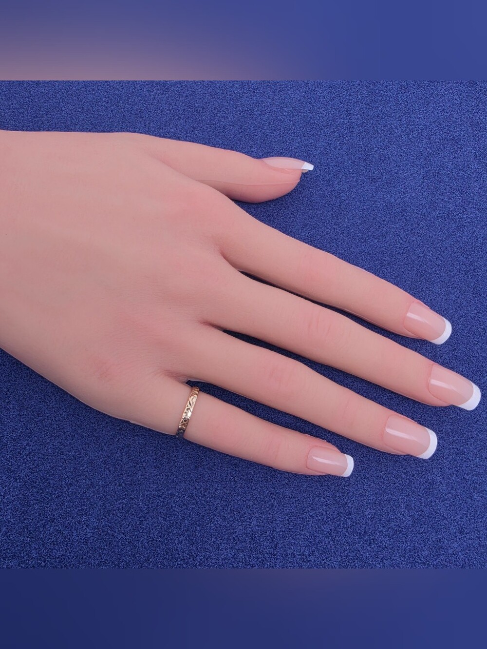 Vintage JL Hudson 14k Yellow Gold Orange Blossom Ring Petite Pinky Band 2.75 - Picture 2 of 7